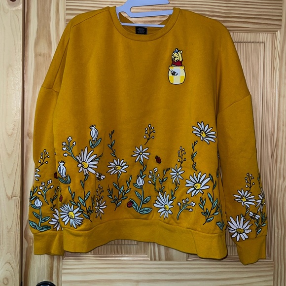 Disney Sweaters Yellow Winnie The Pooh Disney Crewneck Poshmark